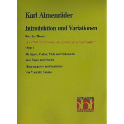 Introduktion und Variationen über Es eilen die - Carl Almenräder