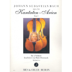 Kantaten-Arien Band 1 : für 2 Violinen - Johann Sebastian Bach