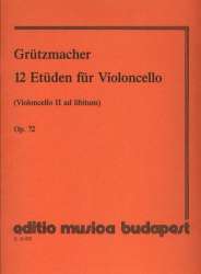 12 Etüden op.72 für Violoncello - Friedrich Grützmacher