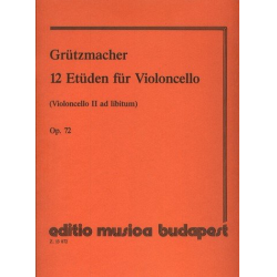 12 Etüden op.72 für Violoncello - Friedrich Grützmacher