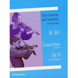 Concertino in a minor op. 70 : - Hans Sitt