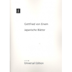 Japanische Blätter op.15 : - Gottfried von Einem