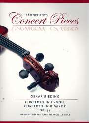 Konzert h-Moll op.35 : für Viola und Klavier - Oskar Rieding