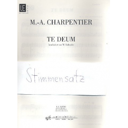 Te deum : für Soli (SSATB), Chor - Marc Antoine Charpentier