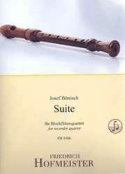 Suite : für 4 Blockflöten (SATB) - Josef Bönisch