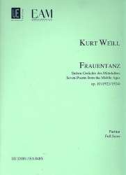 Frauentanz op.10 : für Sopran, Flöte, - Kurt Weill