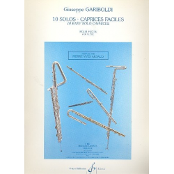 10 Solos-Caprices faciles : pour flûte - Giuseppe Gariboldi