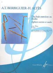 18 exercices ou études : pour flûte - Benoit Tranquille Berbiguier
