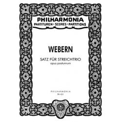Satz für Streichtrio op.posth. - Anton von Webern