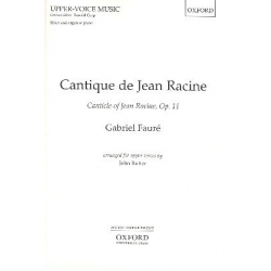 Cantique de Jean Racine op.11 : for female - Gabriel Fauré