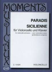 Sicilienne für Violoncello und Klavier - Maria Theresia von Paradis