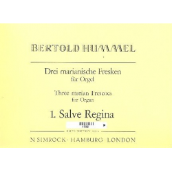 Salve regina op.42,1 : für Orgel - Bertold Hummel
