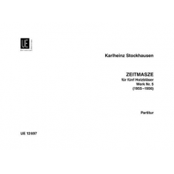 Zeitmaße : für 5 Holzbläser - Karlheinz Stockhausen