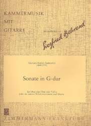 Sonate G-Dur : für Oboe - Giovanni Battista Sammartini / Arr. Siegfried Behrend