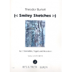 (-: Smiley Sketches :-) : für 2 Klarinetten, - Theodor Burkali