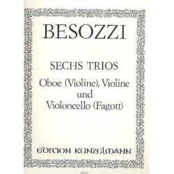 6 Trios : für Oboe (Violine), Violine - Alessandro Besozzi