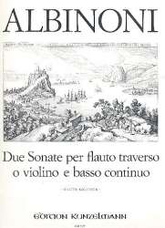 2 Sonaten für Flöte (Violine) und BC -Tomaso Albinoni / Arr.Walter Kolneder