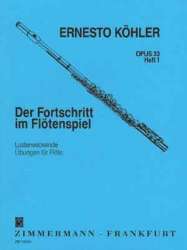 Der Fortschritt im Flötenspiel Band 1 op.33 -Ernesto Köhler / Arr.Alberto Veggeti