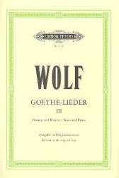 Goethe-Lieder Band 3 : für - Hugo Wolf