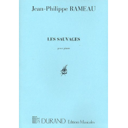 Les sauvages : pour piano - Jean-Philippe Rameau