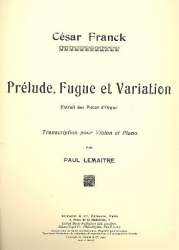Prélude, fugue et variation op.18 : - César Franck
