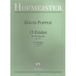 15 Etüden op.76,1 : - David Popper