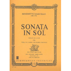 Sonate G-Dur für Viola da gamba - Benedetto Marcello