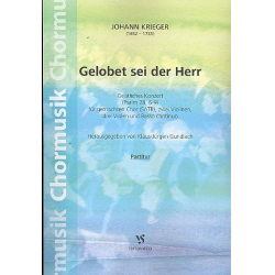 Gelobet sei der Herr : für gem Chor, - Johann Philipp Krieger