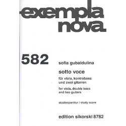Sotto voce : für Viola, 2 Gitarren - Sofia Gubaidulina