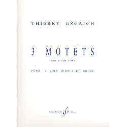 3 motets : pour 12 voix mixtes - Thierry Escaich