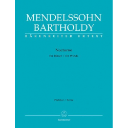 Nocturno für 11 Bläser (Partitur) -Felix Mendelssohn-Bartholdy / Arr.Christopher Hogwood