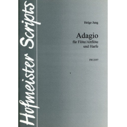 Adagio : für Flöte (Altflöte) und Harfe - Helge Jung