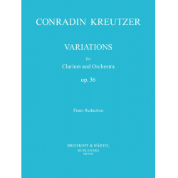 Variationen op.36 für Klarinette und Orchester : - Conradin (Konradin) Kreutzer