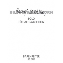 Solo : für Atsaxophon - Rudolf Kelterborn
