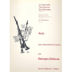 Aria : pour clarinette et piano - Georges Delerue