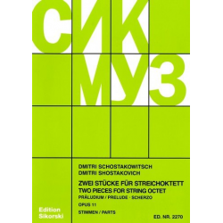 Präludium und Scherzo op.11 : - Dmitri Shostakovitch / Schostakowitsch