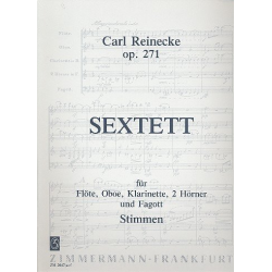 Sextett B-Dur op.271 : für Flöte, - Carl Reinecke