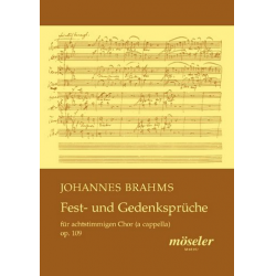 Fest- und Gedenksprüche op.109 - Johannes Brahms / Arr. Gottfried Wolters