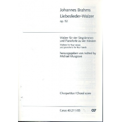Lebeslieder-Walzer op.52 : für - Johannes Brahms