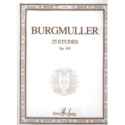 25 Études op.100 : pour piano - Friedrich Burgmüller