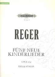 5 neue Kinderlieder op.142 : - Max Reger
