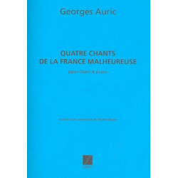4 chants de la France malheuruese : - Georges Auric