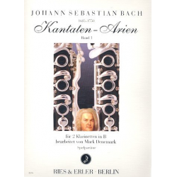 Kantaten-Arien Band 1 : für 2 Klarinetten - Johann Sebastian Bach