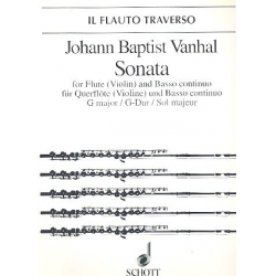 Sonate G-Dur : für Flöte und Bc - Johann Baptist (Krtitel) Vanhal