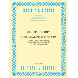 3 catalanische Weisen : für Gitarre - Miguel Llobet