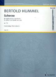Scherzo op.13e für Fagott und Kammerorchester : - Bertold Hummel