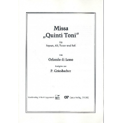 Missa quinti toni : für gem Chor a cappella - Orlando di Lasso