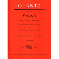 Sonate F-Dur op.3,6 : für -Johann Joachim Quantz