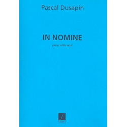 In nomine : pour alto - Pascal Dusapin