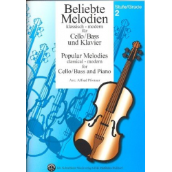 Beliebte Melodien Band 3 - Soloausgabe Cello / Bass und Klavier -Diverse / Arr.Alfred Pfortner